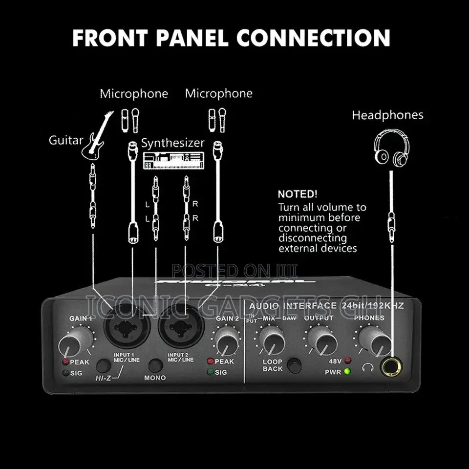 Q24professional Multipurpose Sound Card Console