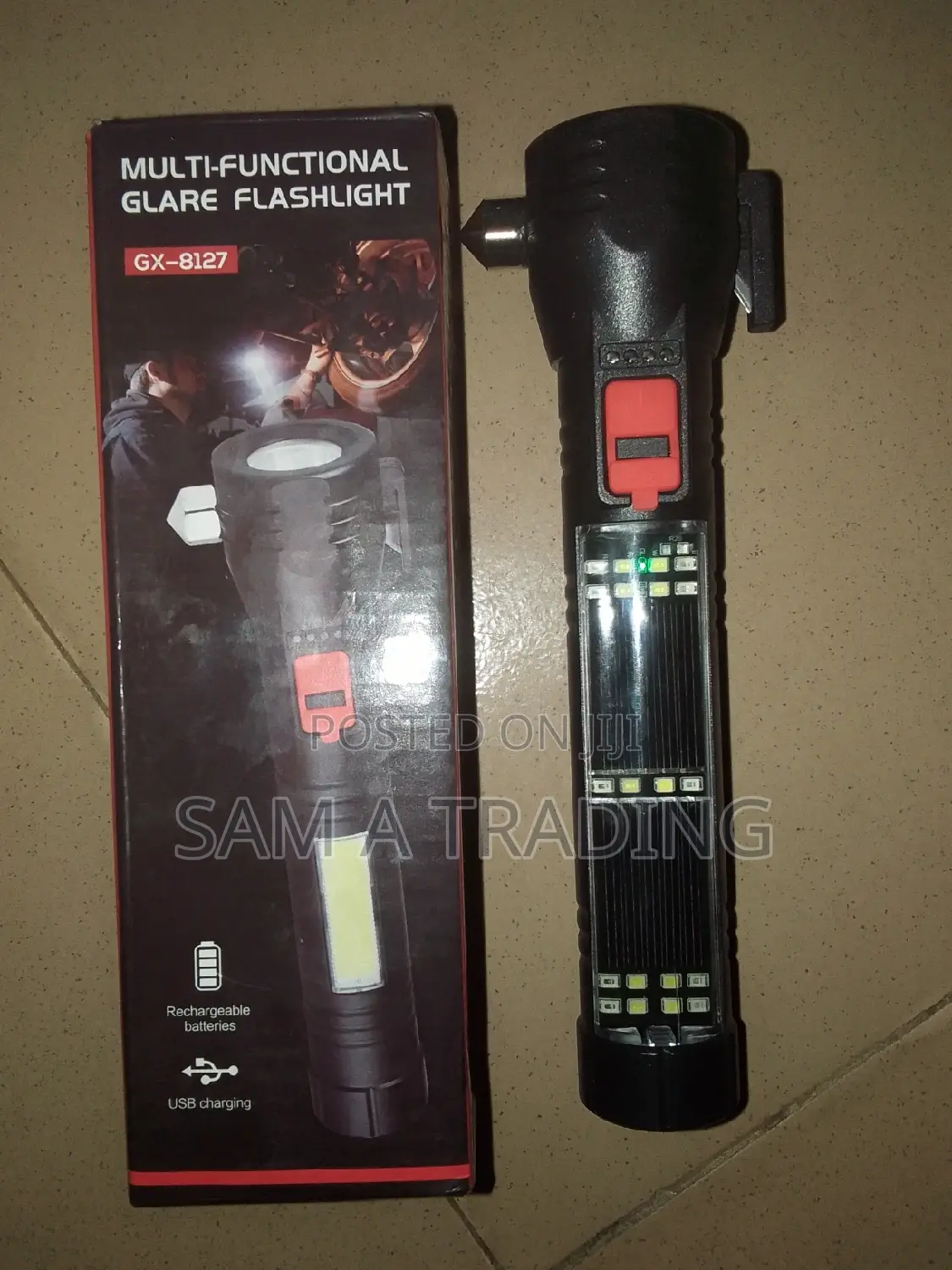 Multi-functional Glare Flashlight