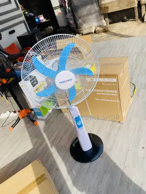 Durable and Affordable Power King Rechargeable Standing Fan.