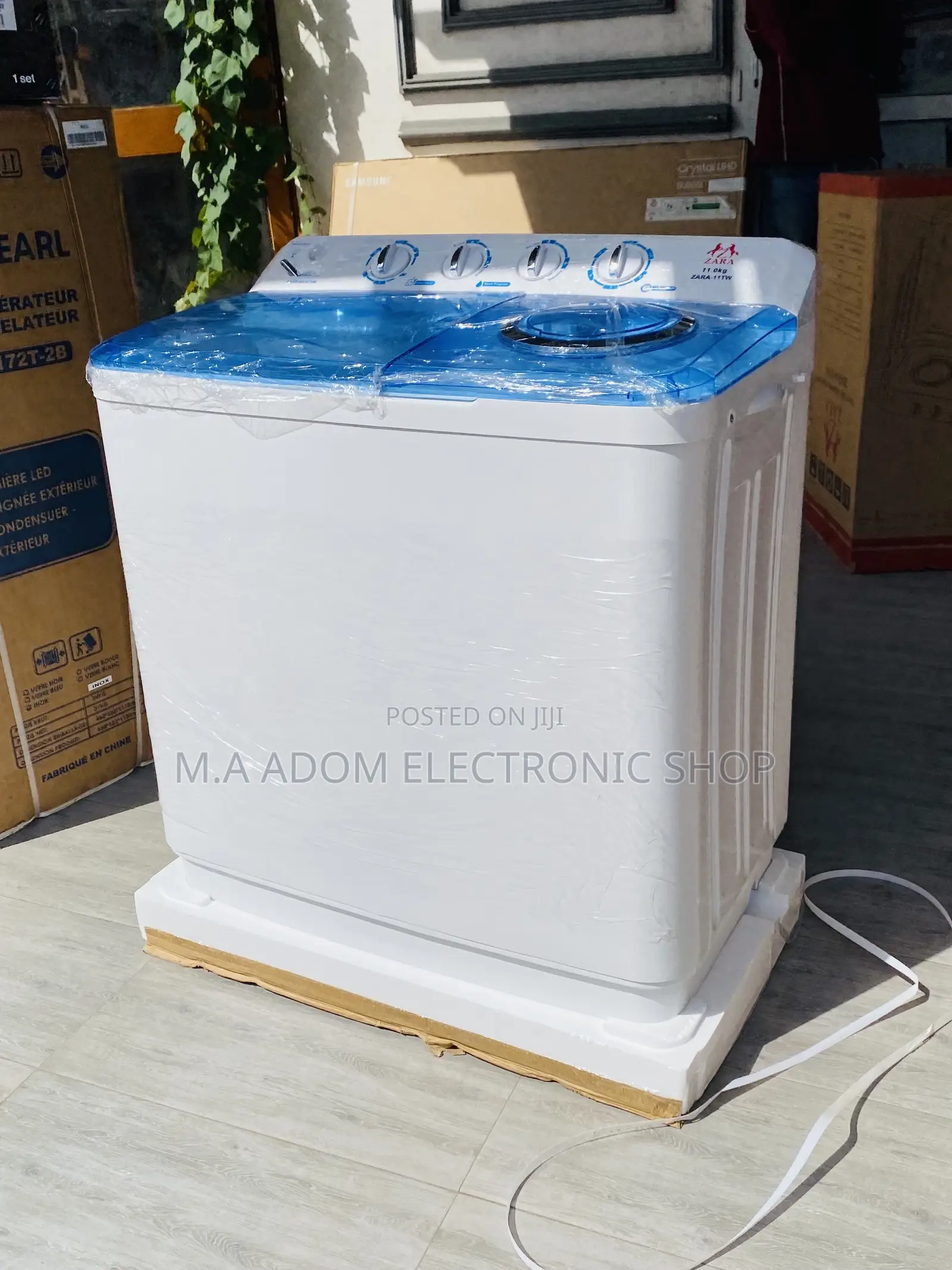 Durable Zara 11kg Top Load Electric Washing Machine.