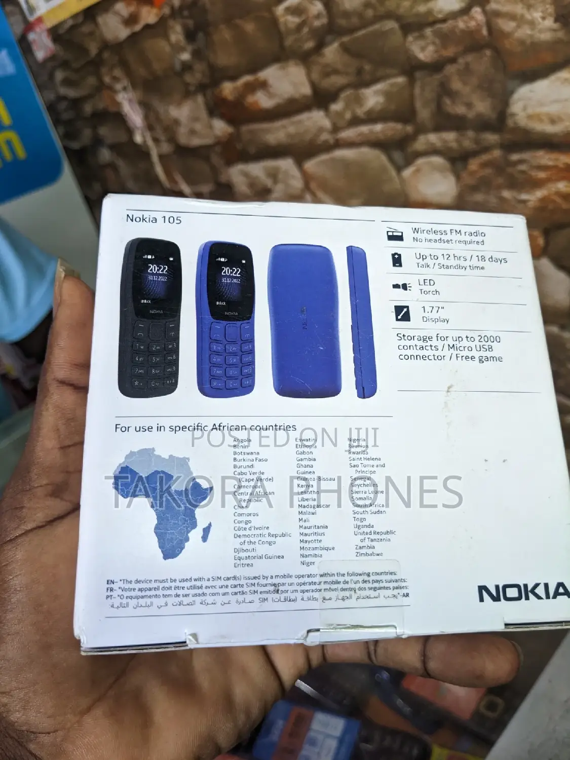 New Nokia 105 Black