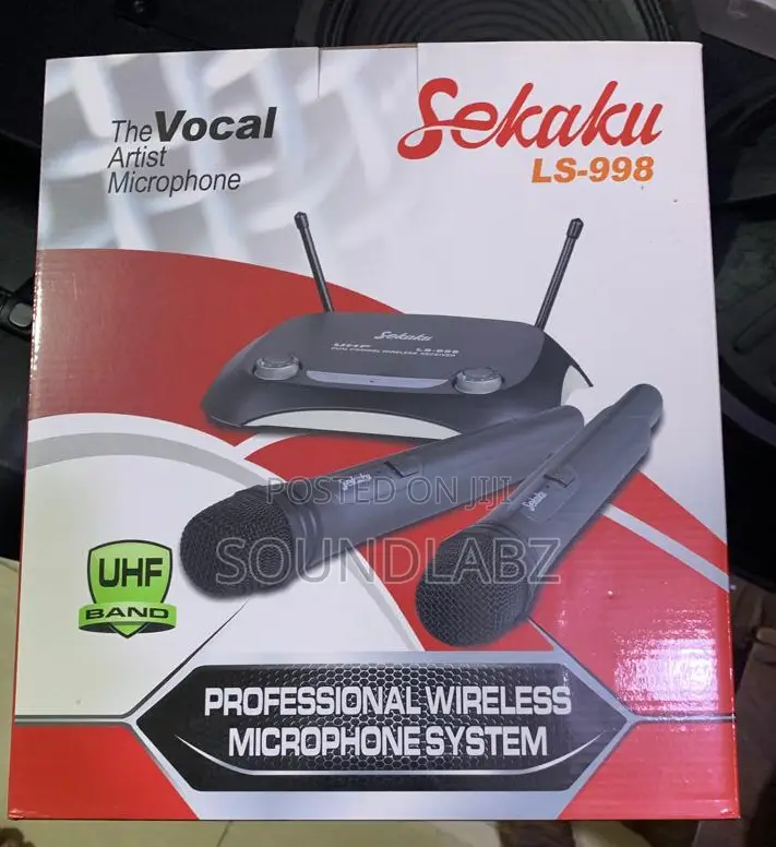 Sekaku LS-998 Professional Dual Wireless Microphone System