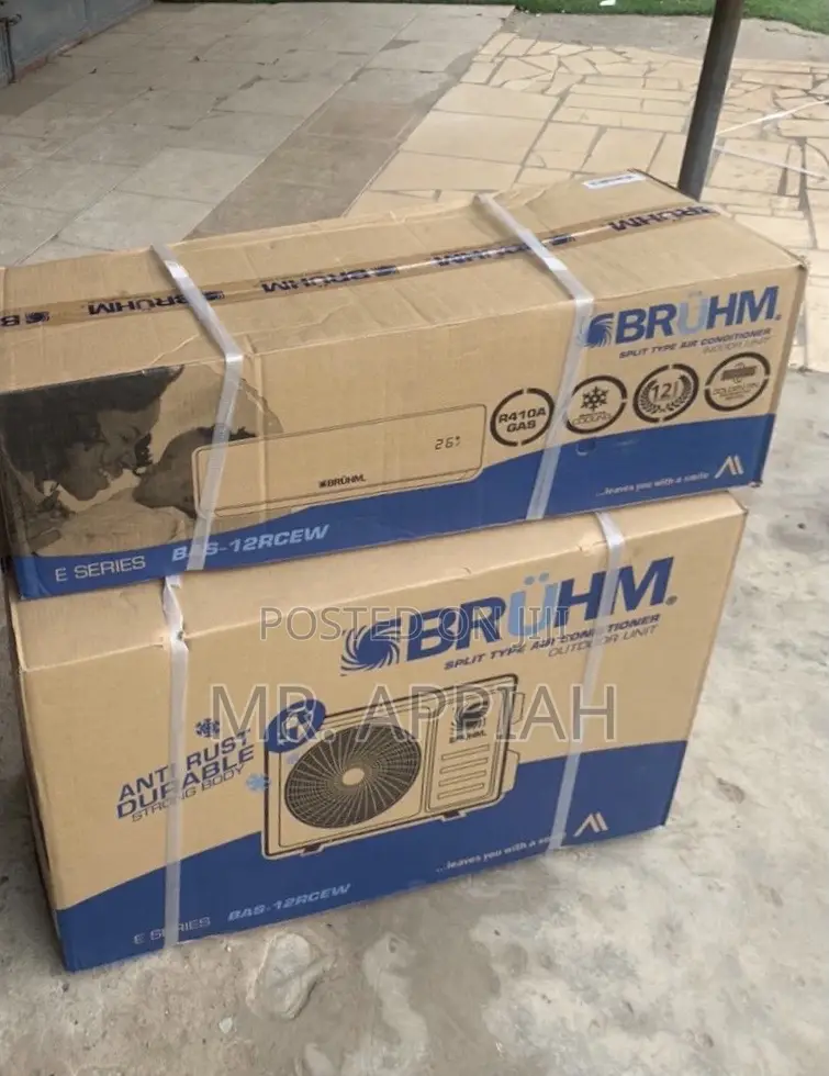 Split Type Bruhm 1.5hp Air Conditioner(R410)White.