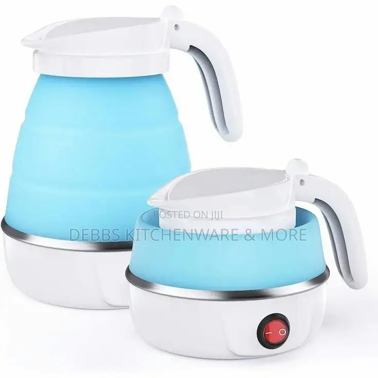 2-Cup Foldable Electric Kettles, Collapsible Travel Kettles