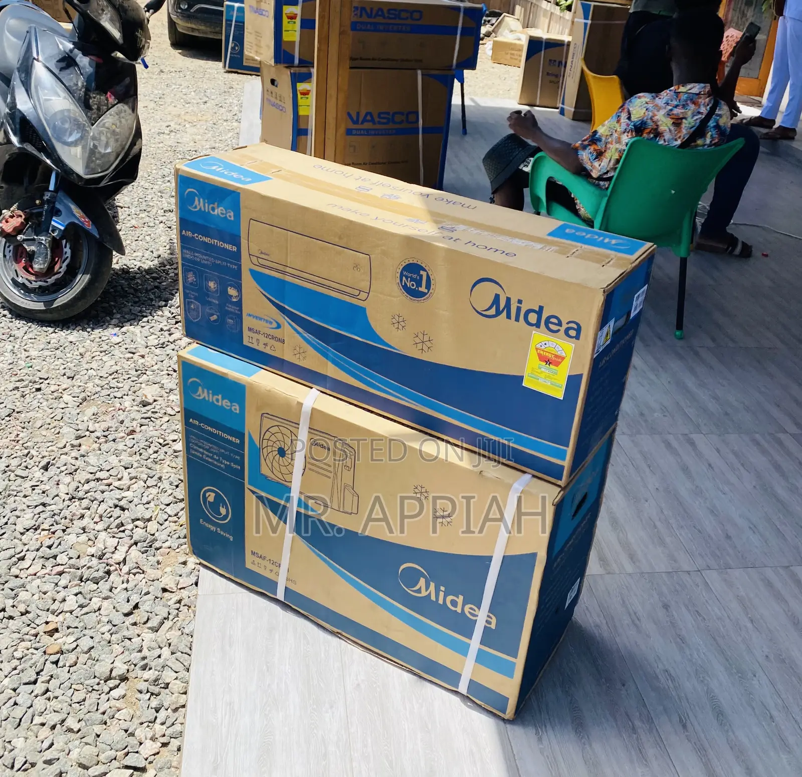 Purchase Authentic Midea 1.5hp Split Ac(White)R410.