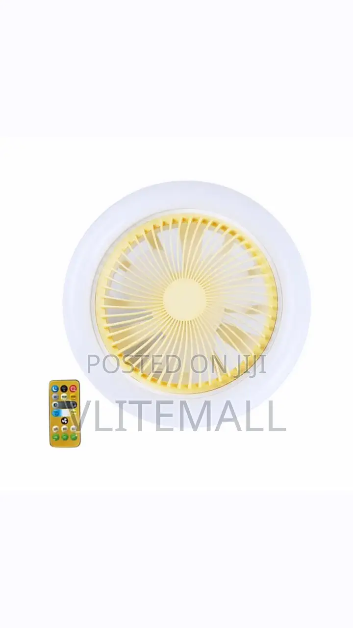 Smart Remote Control Led Fan Light E27 Screw Universal Head