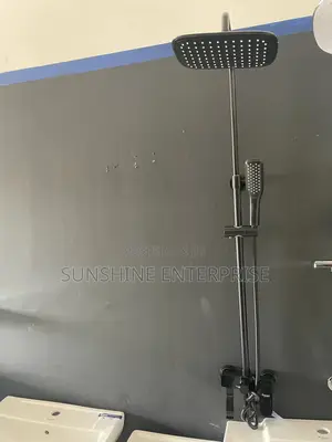 All Black Frencia Bathroom Shower