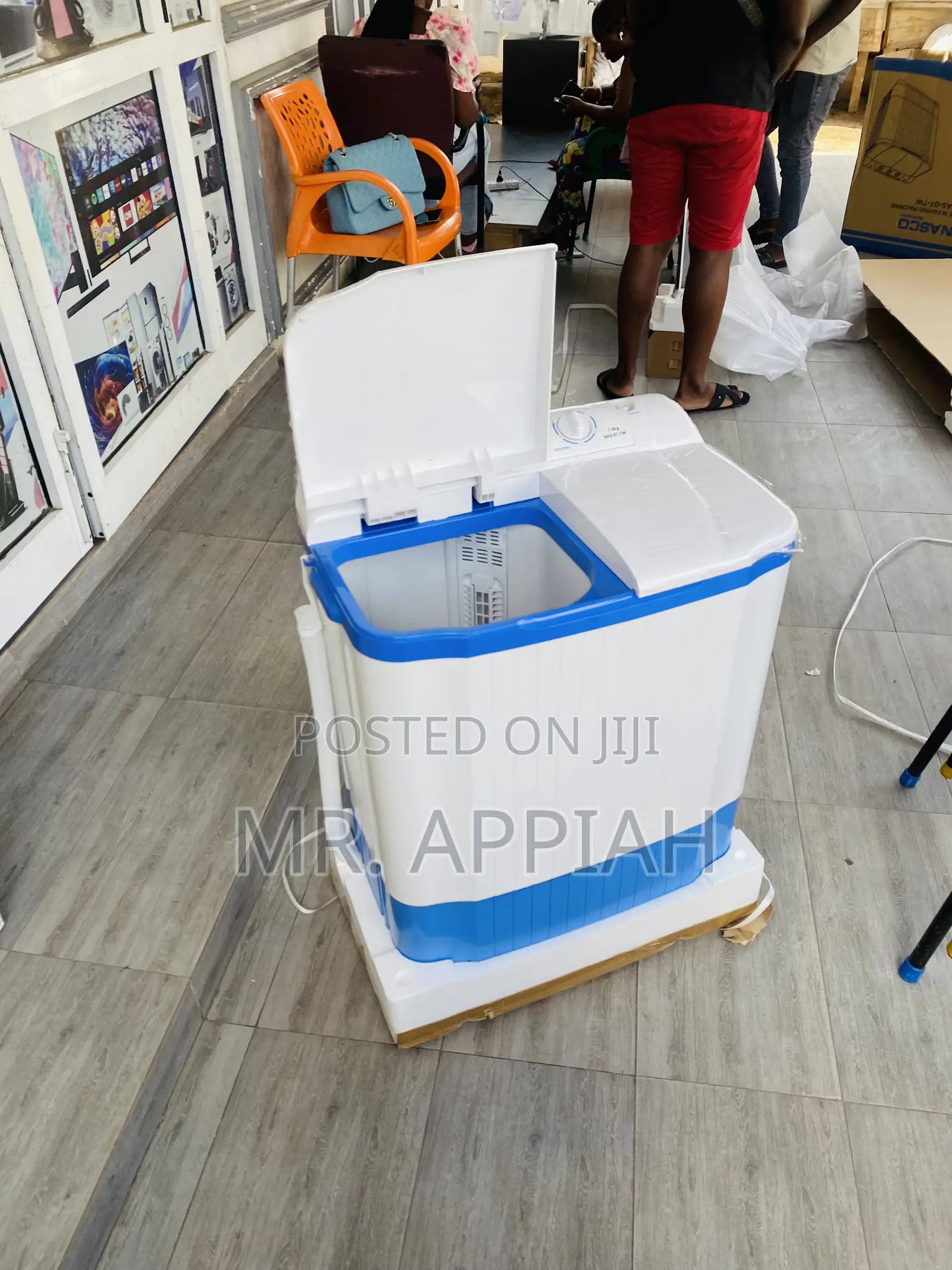 Nasco 7kg Double Door Washing Machine With Spin/Dry.