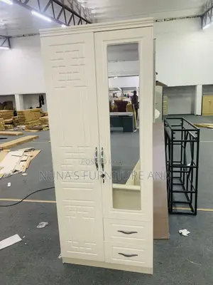 2 Doors Wardrobe With Mirror