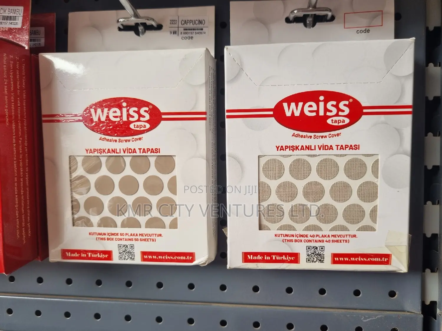 Adhesive Screw Cover (Weiss Tape)