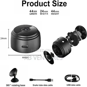 Mini Wireless Hidden Camera Ip Wifi Remote Security