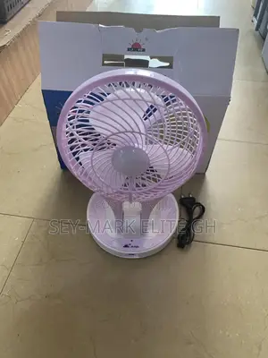 Rechargeable Portable Fan With Middle Light