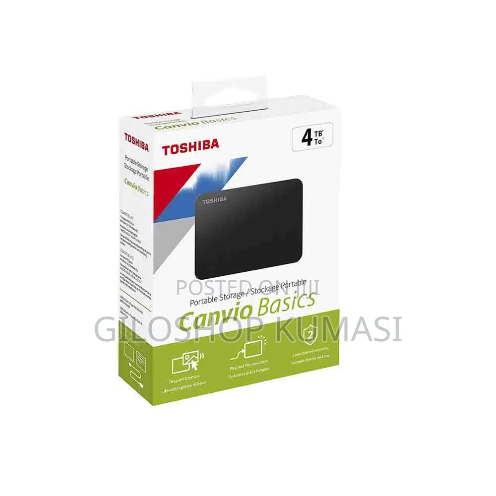 Toshiba 4tb Canvio Basics 2.5'' Black External Hard Drive
