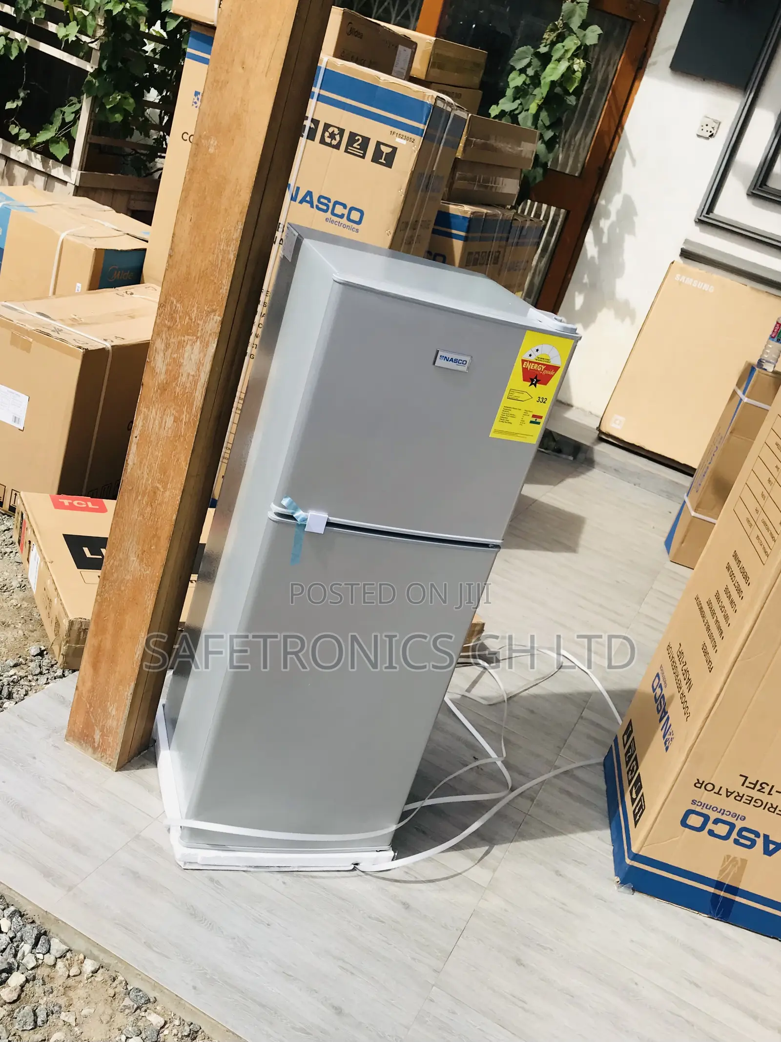 Durable Nasco Nasf2-13fl Doubledoor Topfreezer Fridge