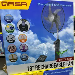 20HR Working Duration 9 Speed Quality 16” Rechargeable Fan