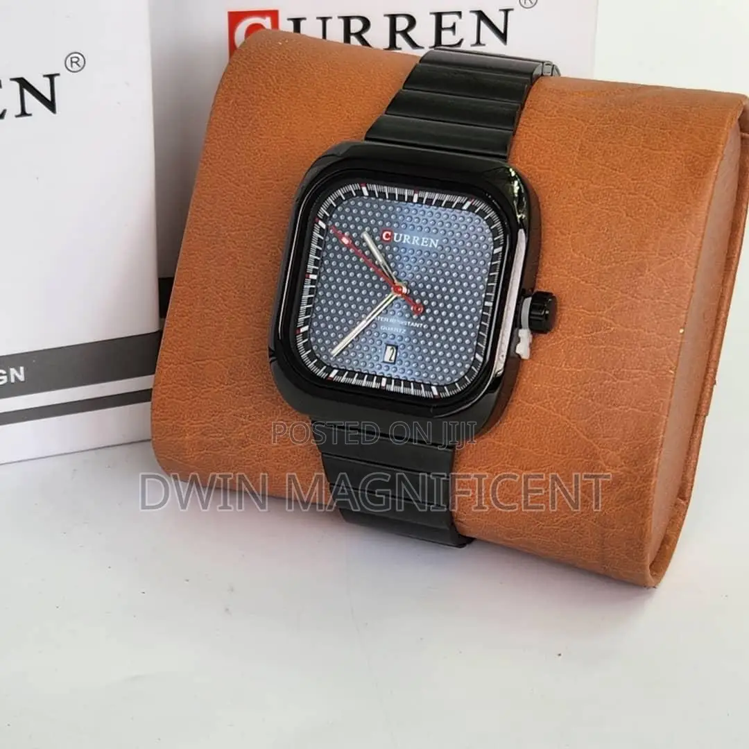 Curren 8460 Casual Steel Strap Square