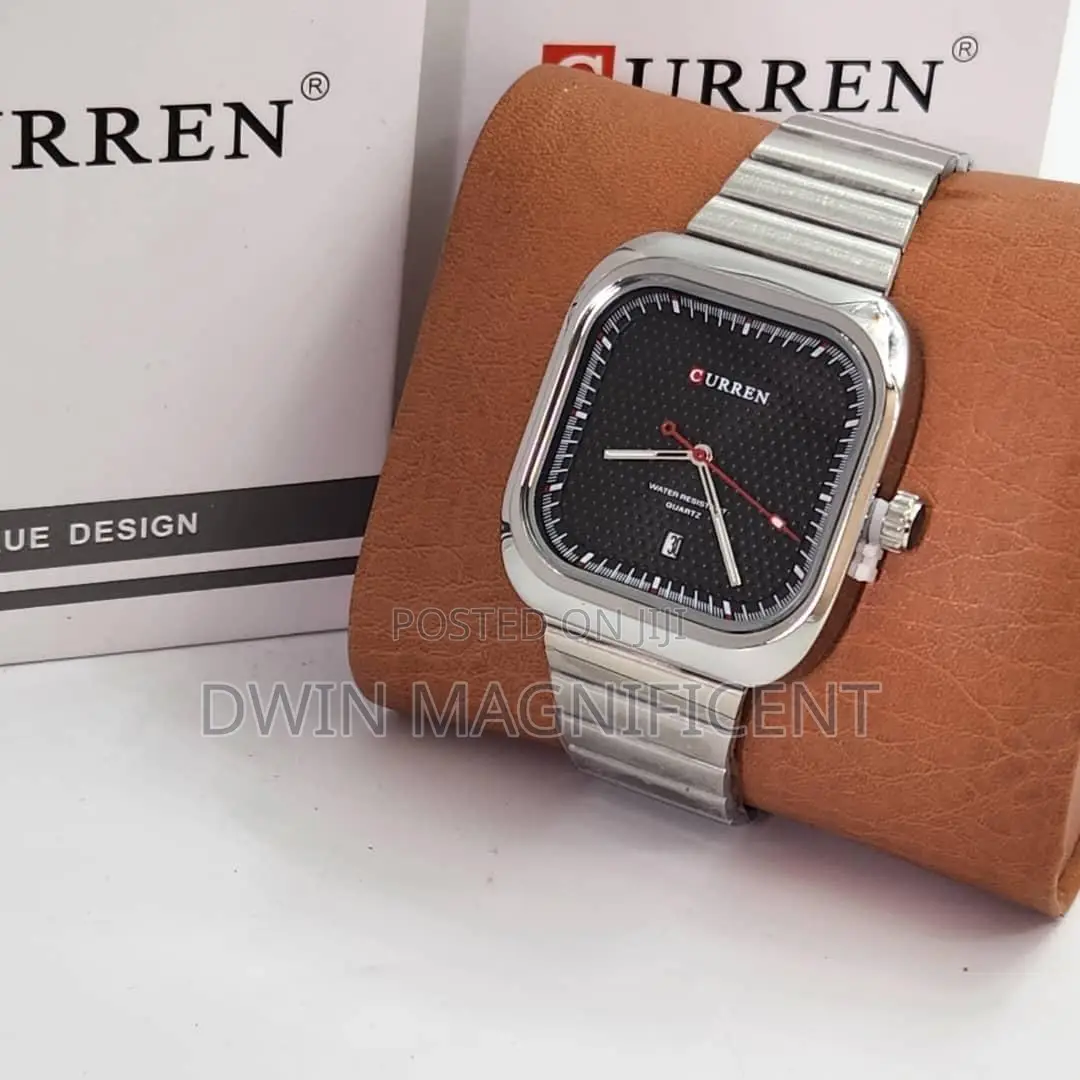 Curren 8460 Casual Steel Strap Square