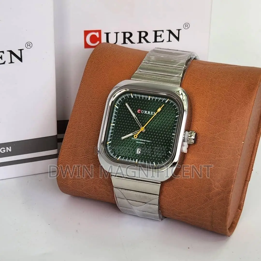Curren 8460 Casual Steel Strap Square
