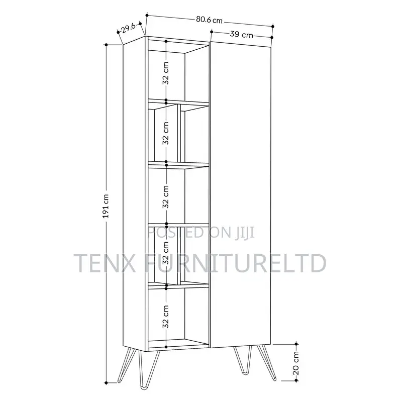 Bookcase / Bookshelves (White)Ant in Accra Metropolitan Furniture
