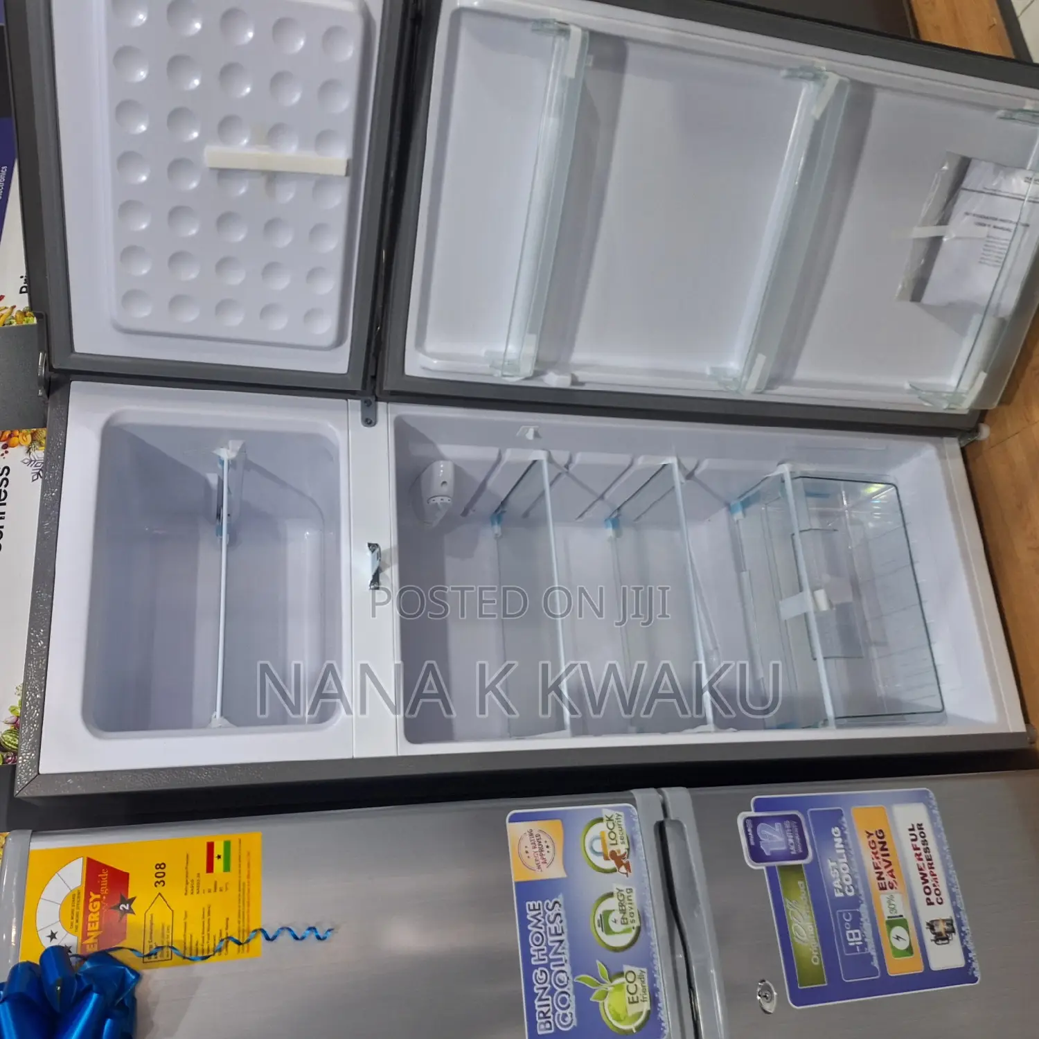 New Nasco_198liters Double Door Fridge With Freezer