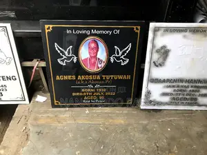 Tombstone Picture and Name Writing Tiles for Cool Price