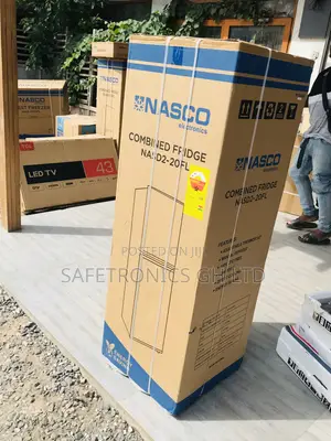 Sealed Nasco Doubedoor Bottomfreezer Gray Fridge