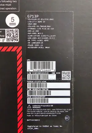 New Laptop Asus ROG Strix G17 16GB AMD Ryzen SSD 1T