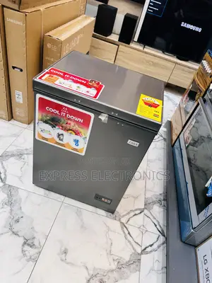 Powerful 141L Chest Freezer Single Door Zara Grey Color