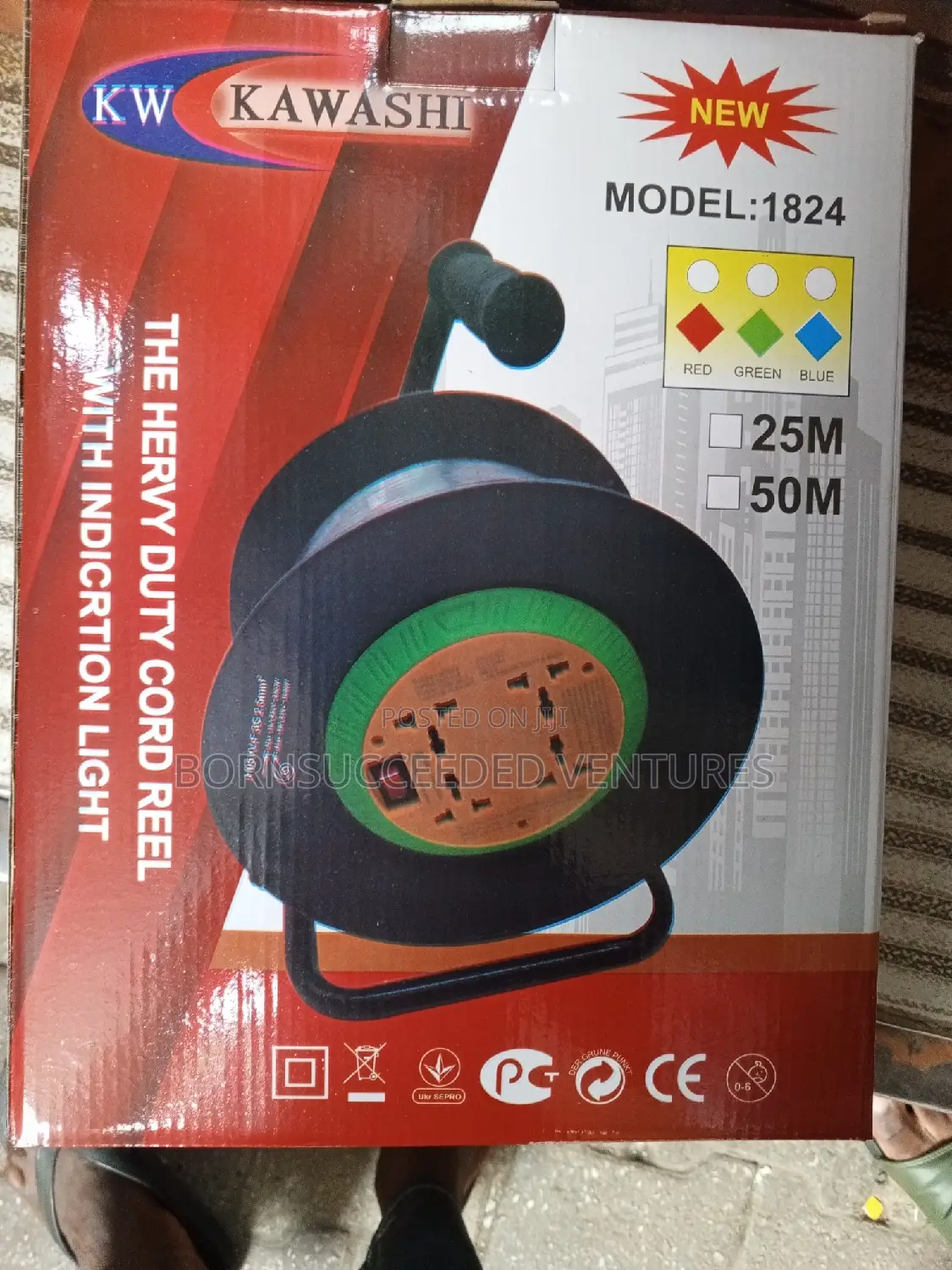 Original 50 Meter Cord Reel 2.5mm
