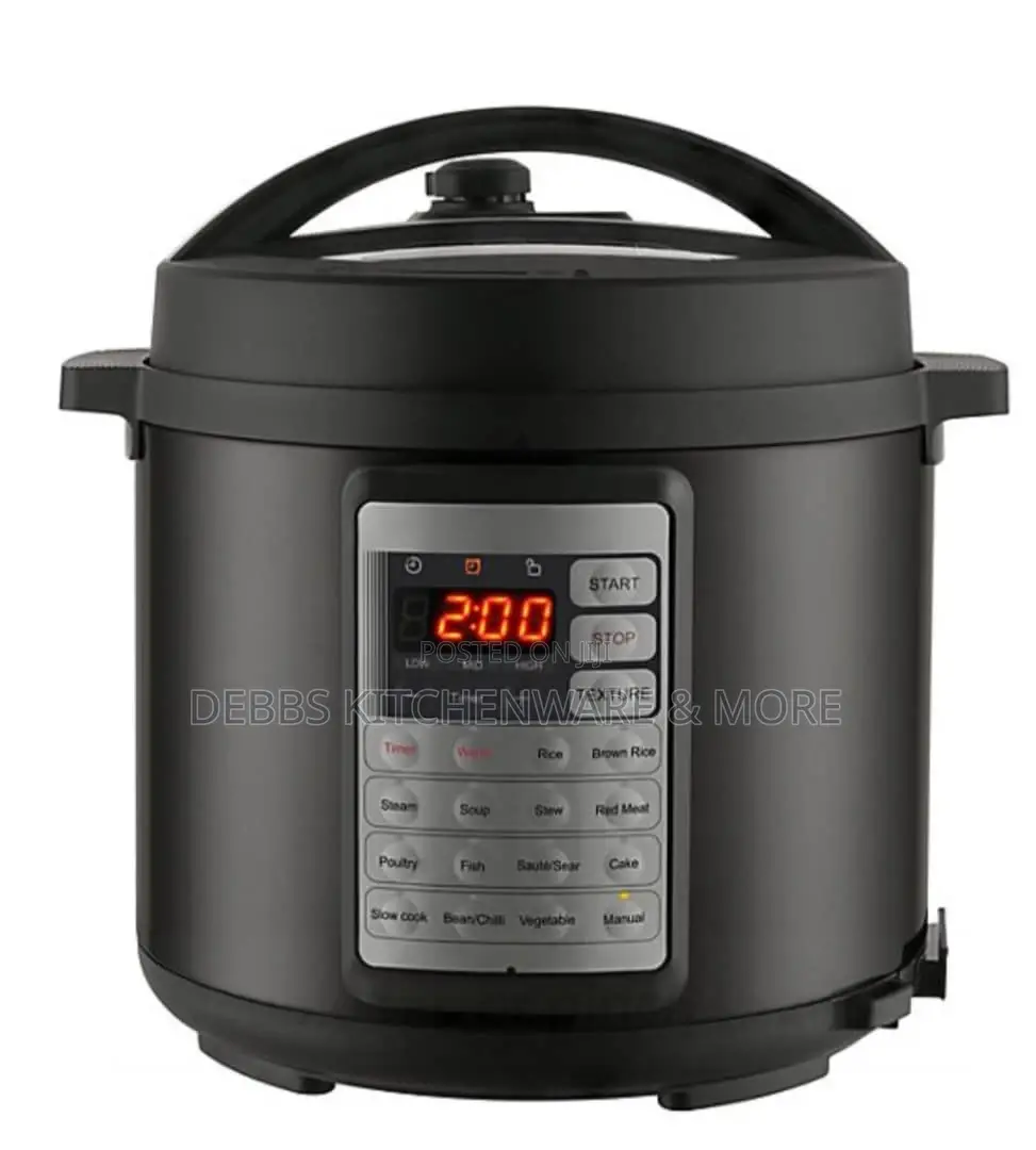 Metallic Black Multipurpose Pressure Cooker, 5.5 Litres