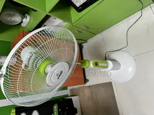 Rechargeable Solar Stand Fan With Remote Control 6-48hrs
