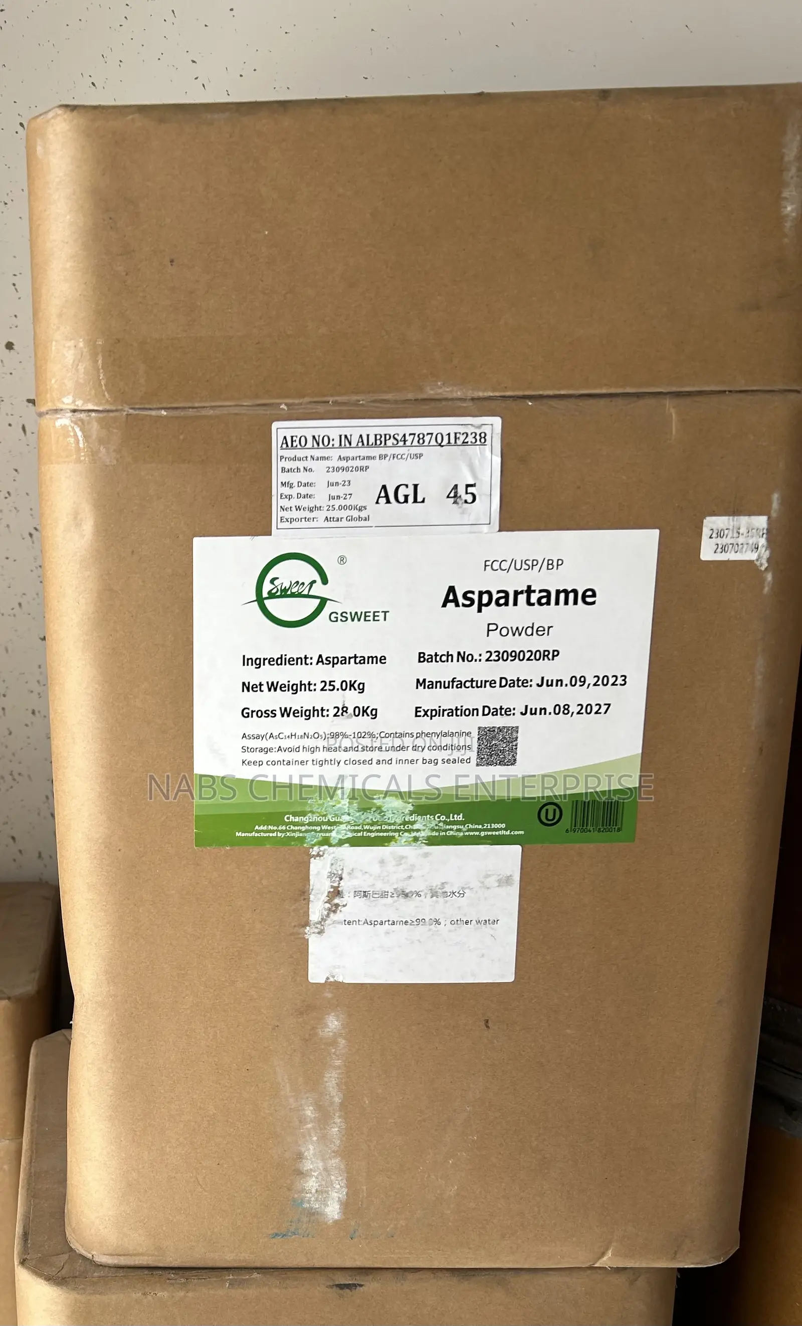 Pharmaceutical Grade Aspartame