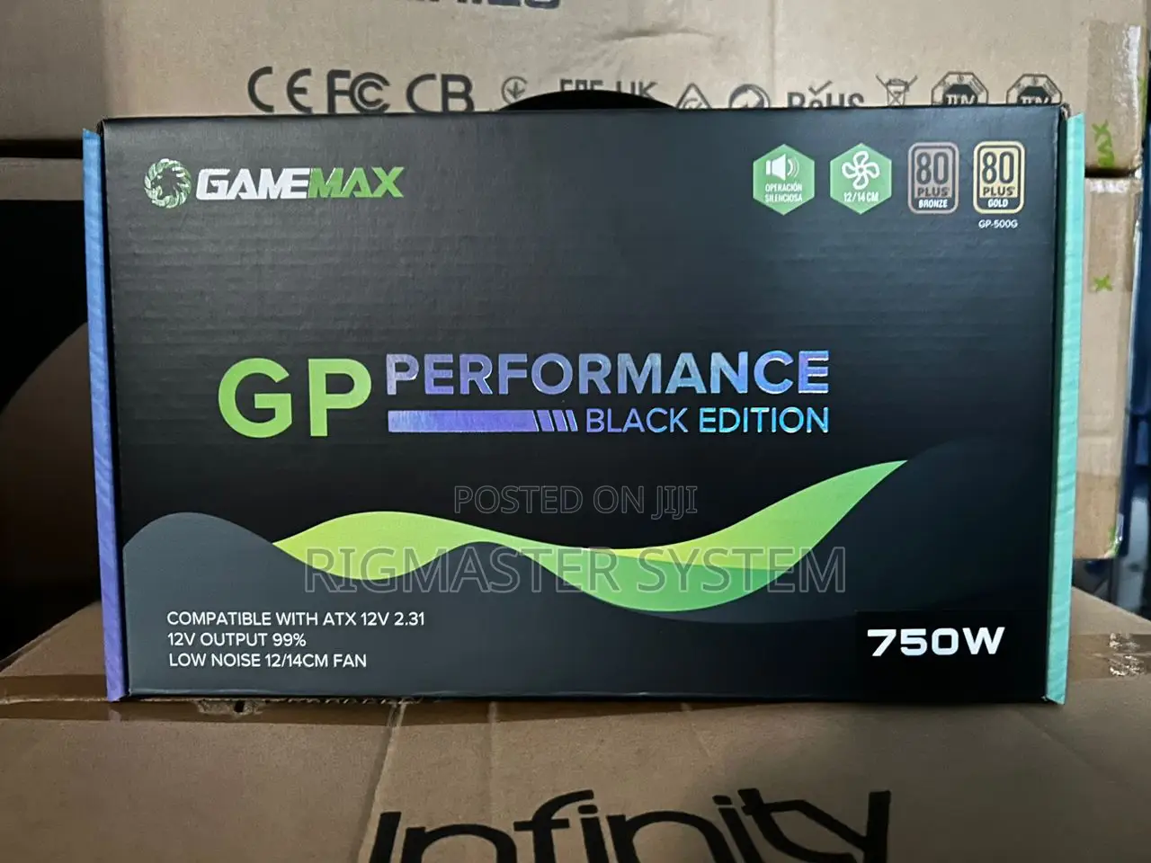 Gamemax Gp-Series 750w 80 Plus Bronze Power Supply