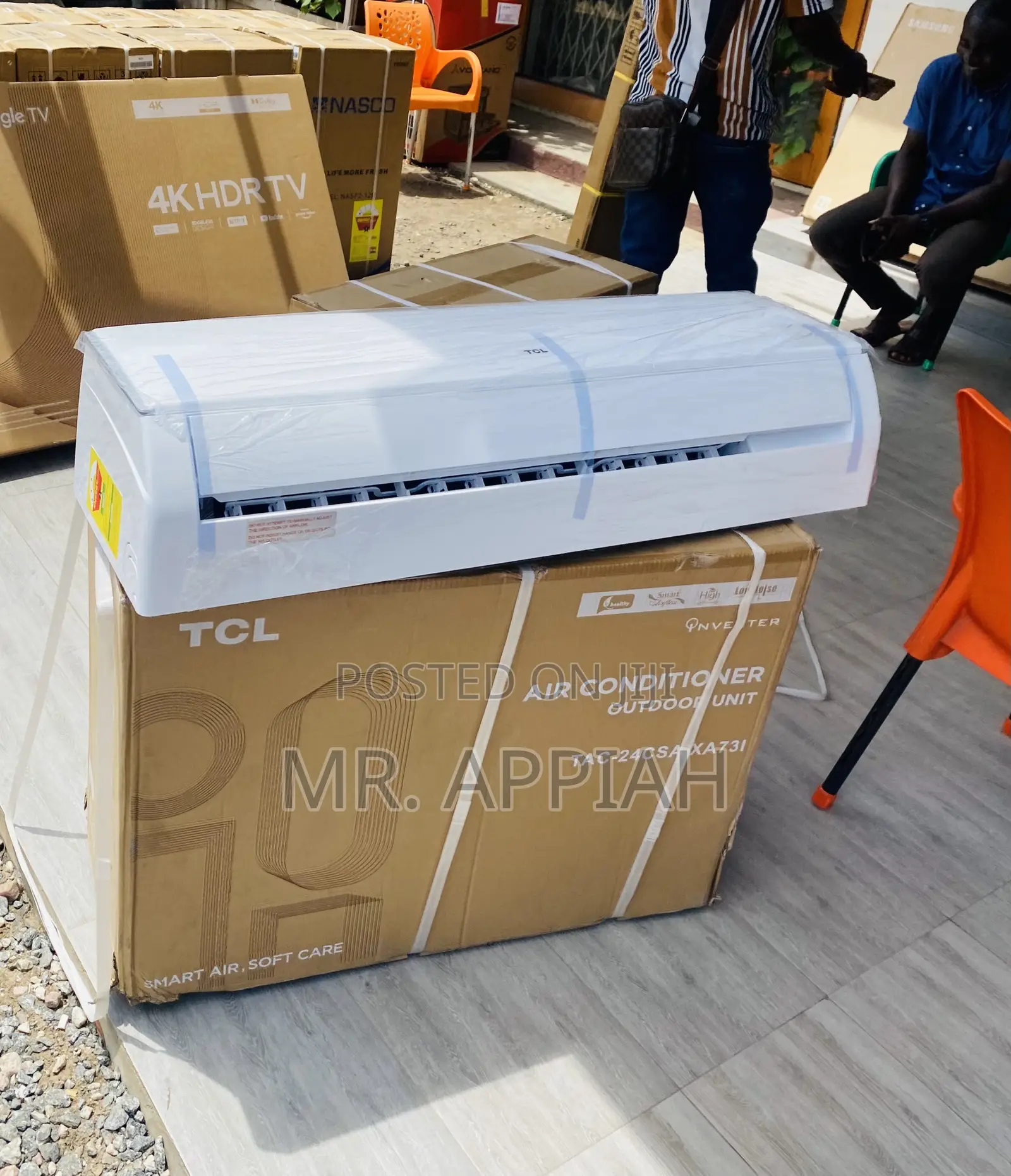 Shop Original TCL 2.0hp Split Type Inverter Ac(White).