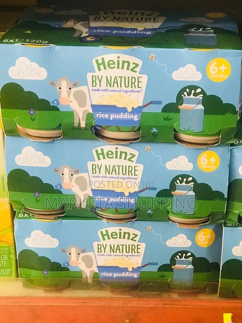 Heinz By Nature Baby Food Rice Puddings 6x120g