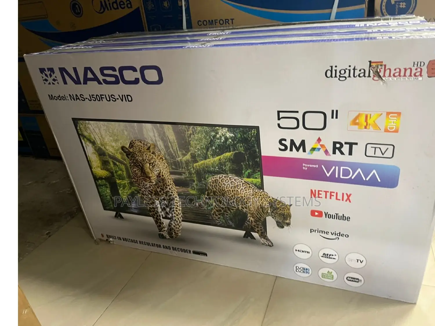 Nasco 50inch Smart Satellite Digital Televisions