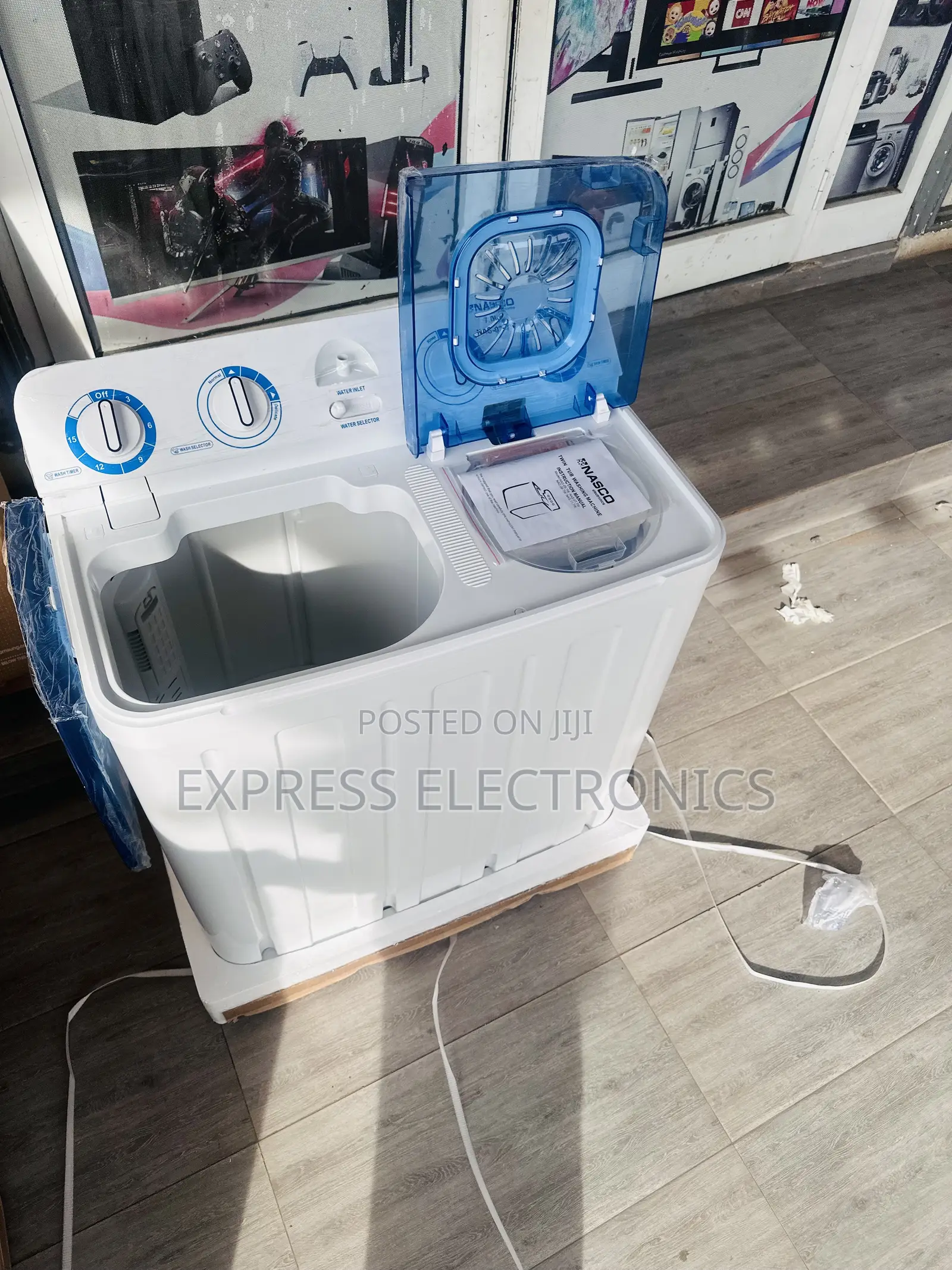 Semi Automatic WM Topload Twintub Nasco 7kg