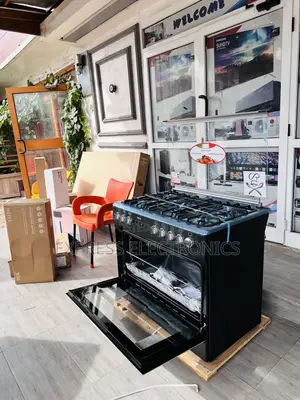 High Quality Black Stove Oven 5burner 60/90 Ignition