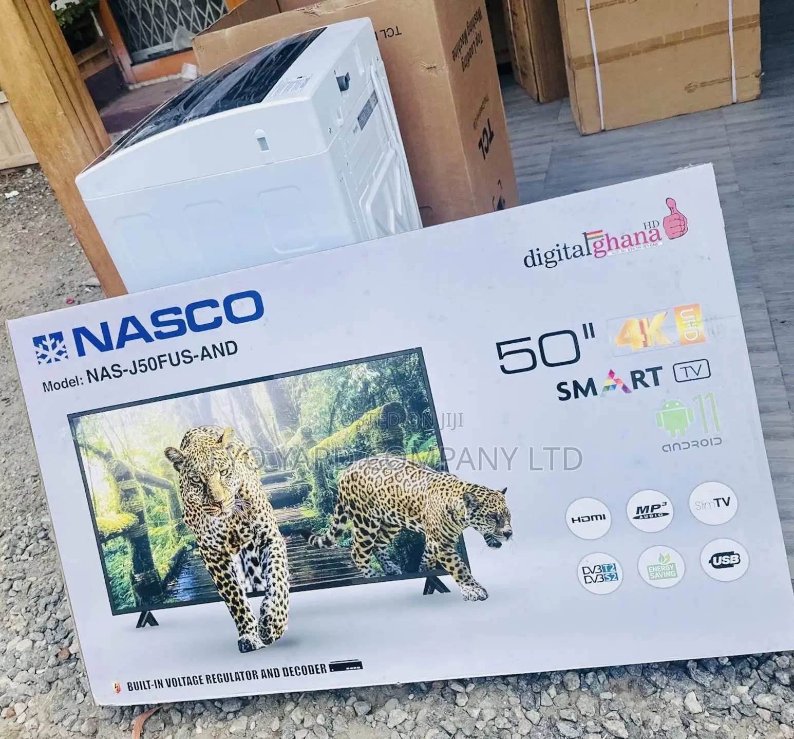 Slim Edge Design Nasco Smart 50*Satellite Wifi Digital Tv