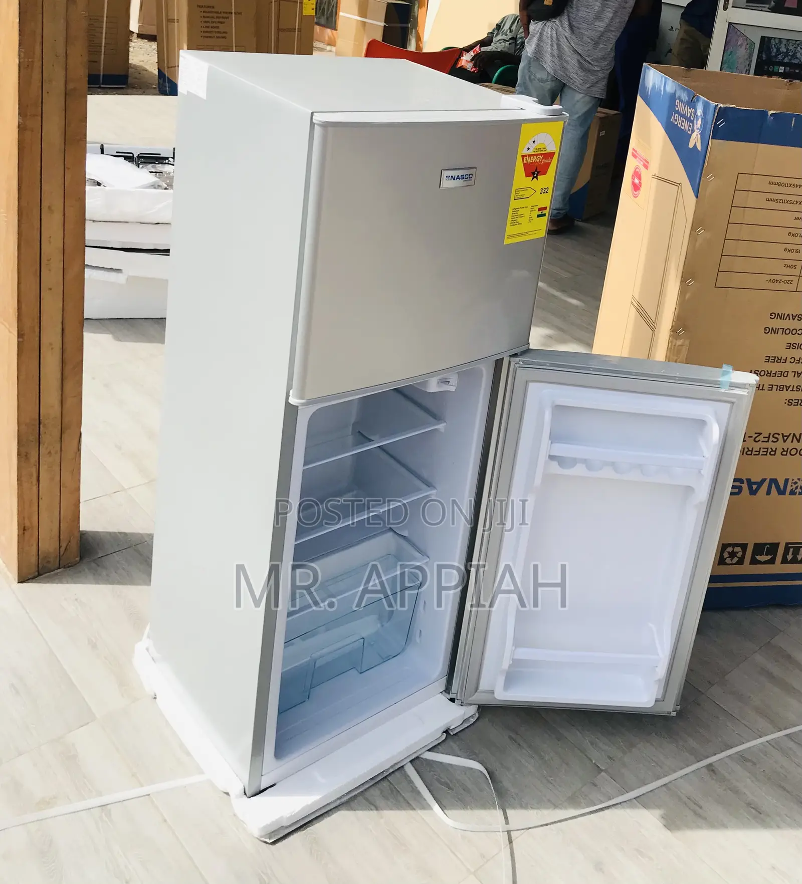 Shop Quality Double Door Nasco Nas2-13fl Fridge(Gray).