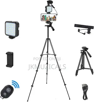 Tripod Stand With Light_ Video Making Kits