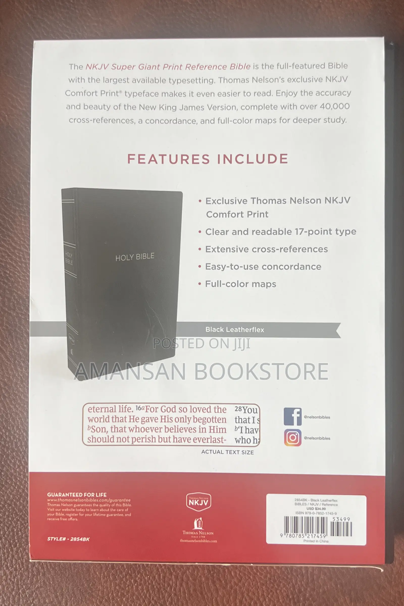 NKJV Super Giant Print Reference Bible
