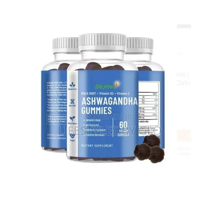 Daynee Ashwagandha With Maca Vitamins C D3 (60 Gummies)
