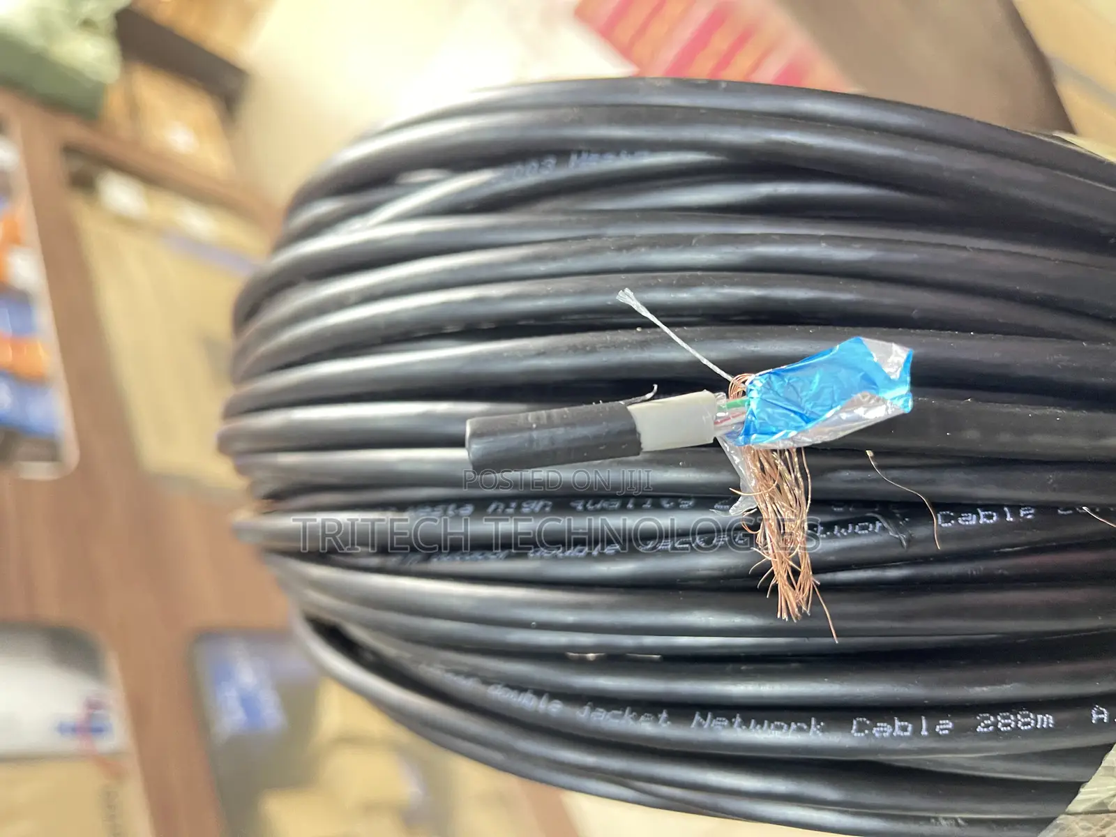 Cat6 100M Outdoor SFTP Cable Double Coated