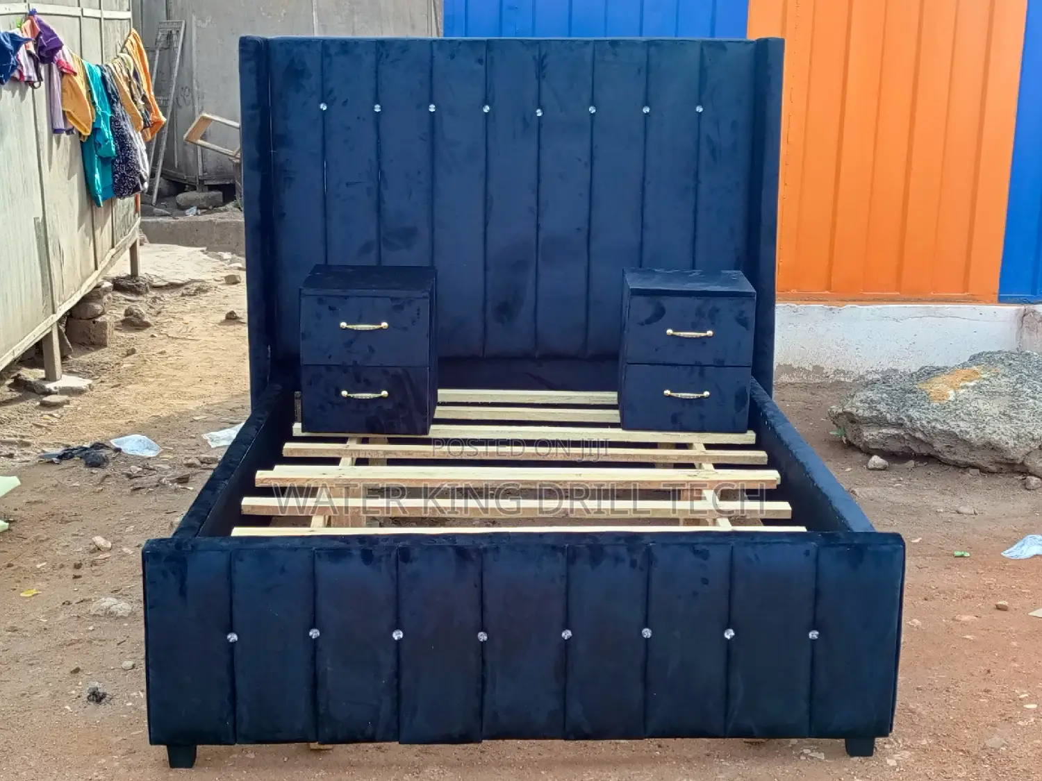 Double Bed Frames With Side Drawers