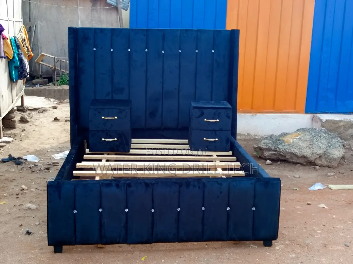 Double Bed Frames With Side Drawers