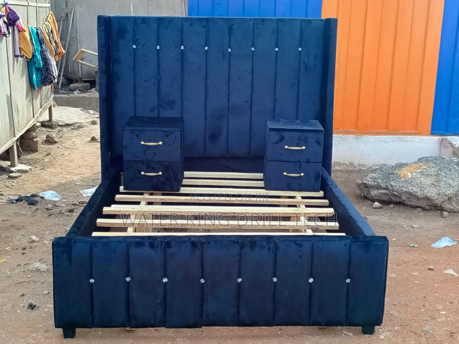 Double Bed Frames With Side Drawers