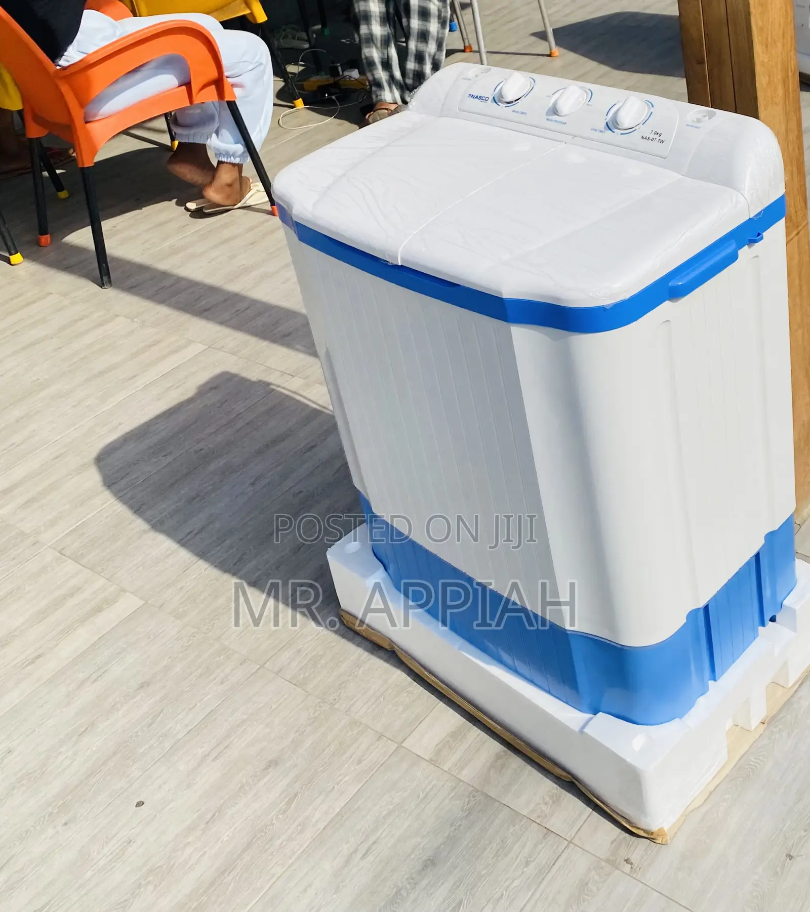 Spin/Tub Semi-Automatic Nasco 7kg Washing Machine.