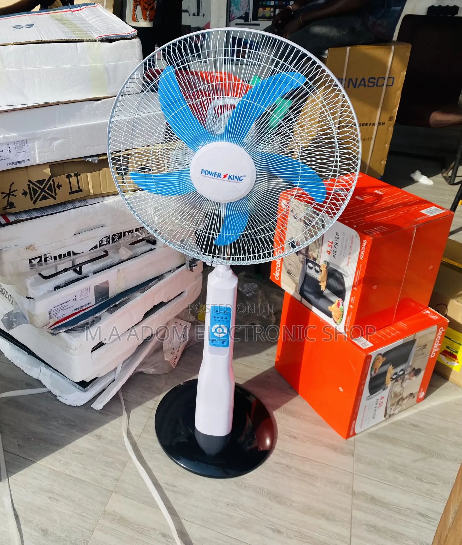Purchase Classic Power King 18”Rechargeable Standing Fan.