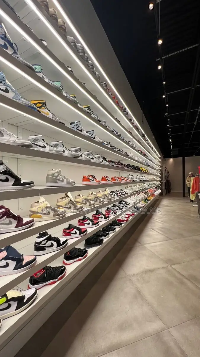 Quality P. O .P Shoe Rack Designer Installation